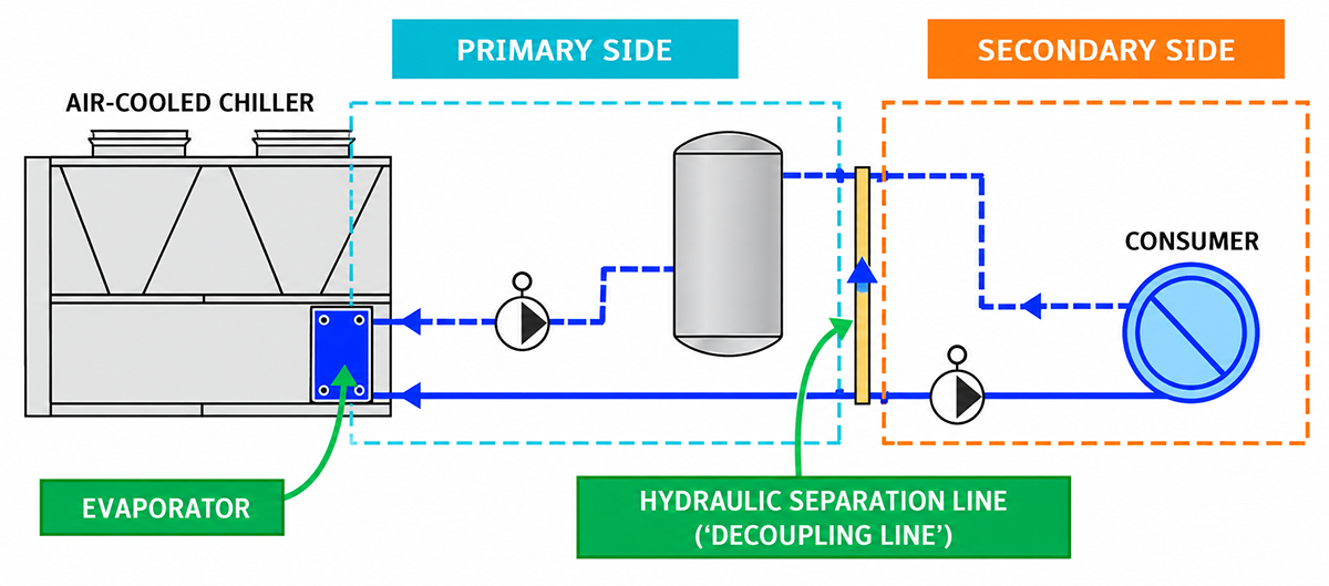 Hidrauličko razdvajanje – decoupling line